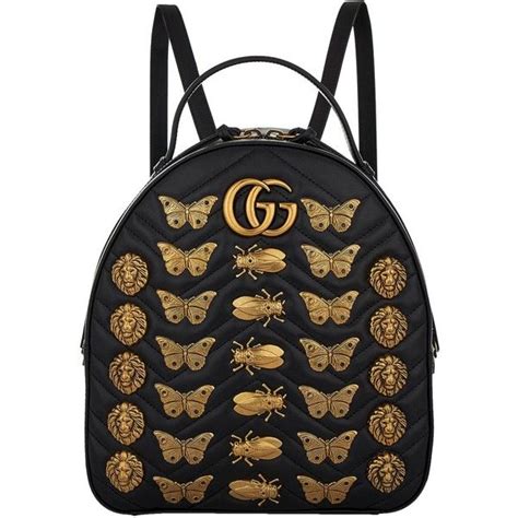 gucci backpack gold characters|Gucci backpack.